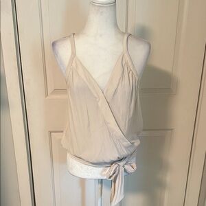 Ramy Brook Cream Wrap Camisole